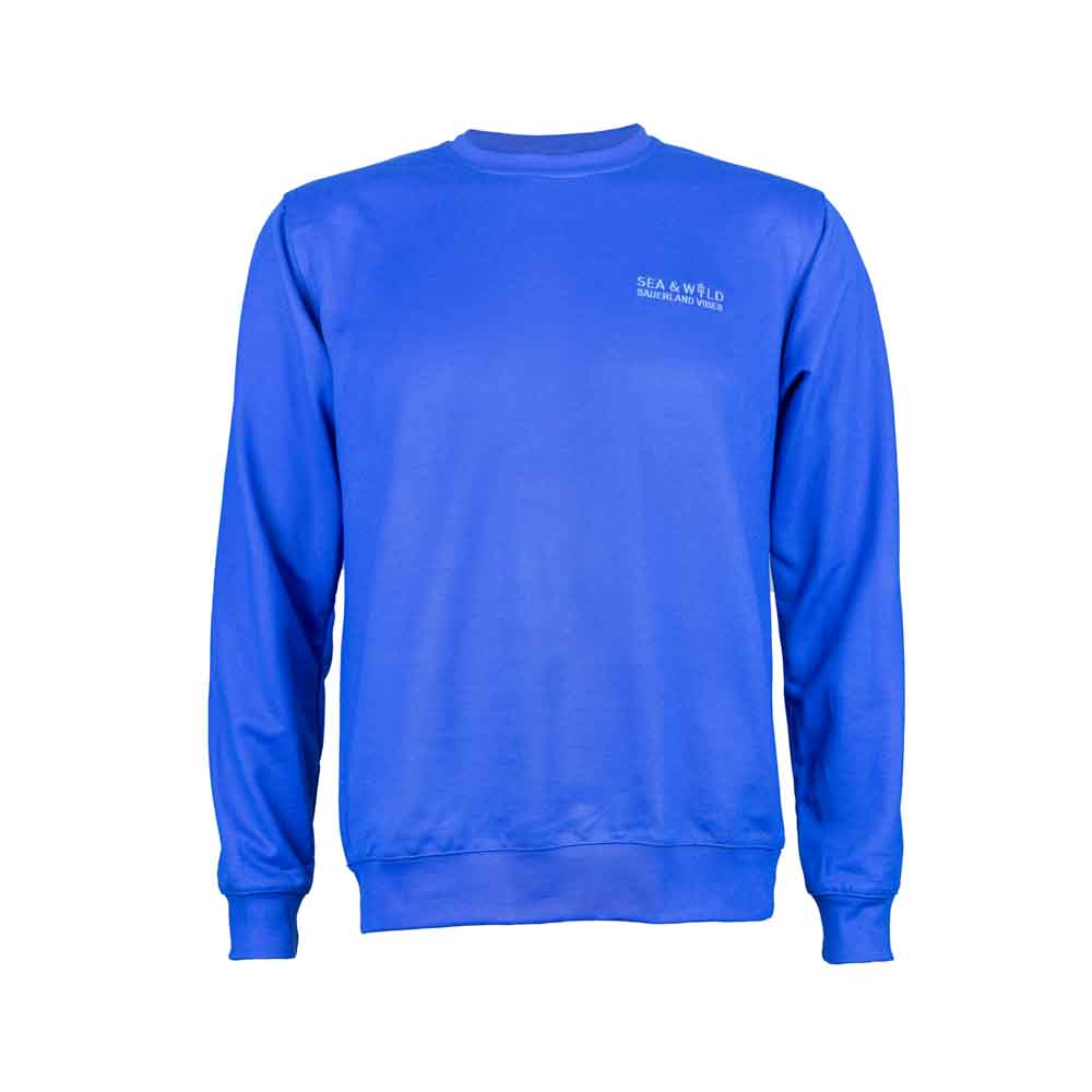 Royal-Blaues Herren Sweatshirt Deluxe von SEA & WILD-zoom