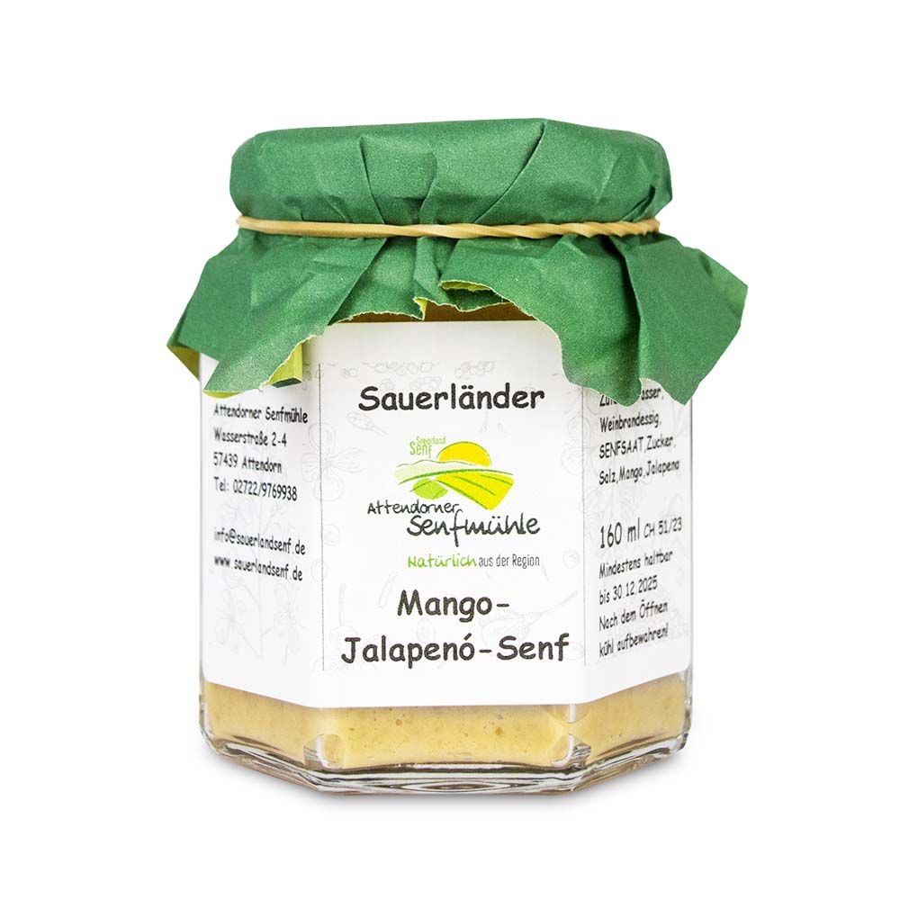 Mango-Jalapeño-Senf von der Attendorner Senfmühle