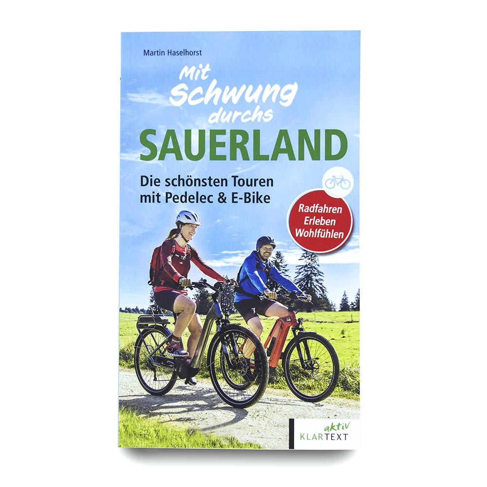 Buch "Mit Schwung durchs Sauerland - Die schönsten Touren mit Pedelec und E-Bike" von der Hofladen Lesestube-zoom
