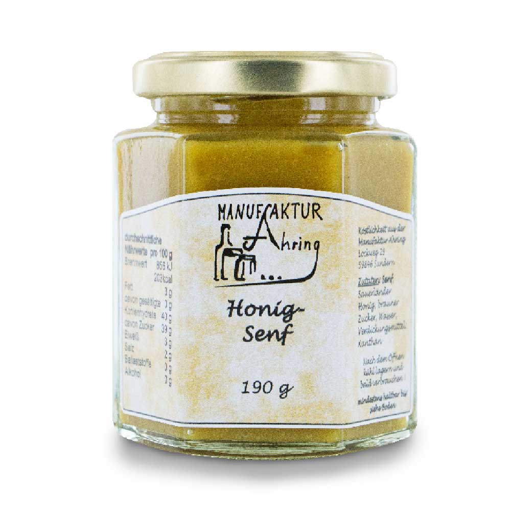 Honig Senf von der Manufaktur Ahring