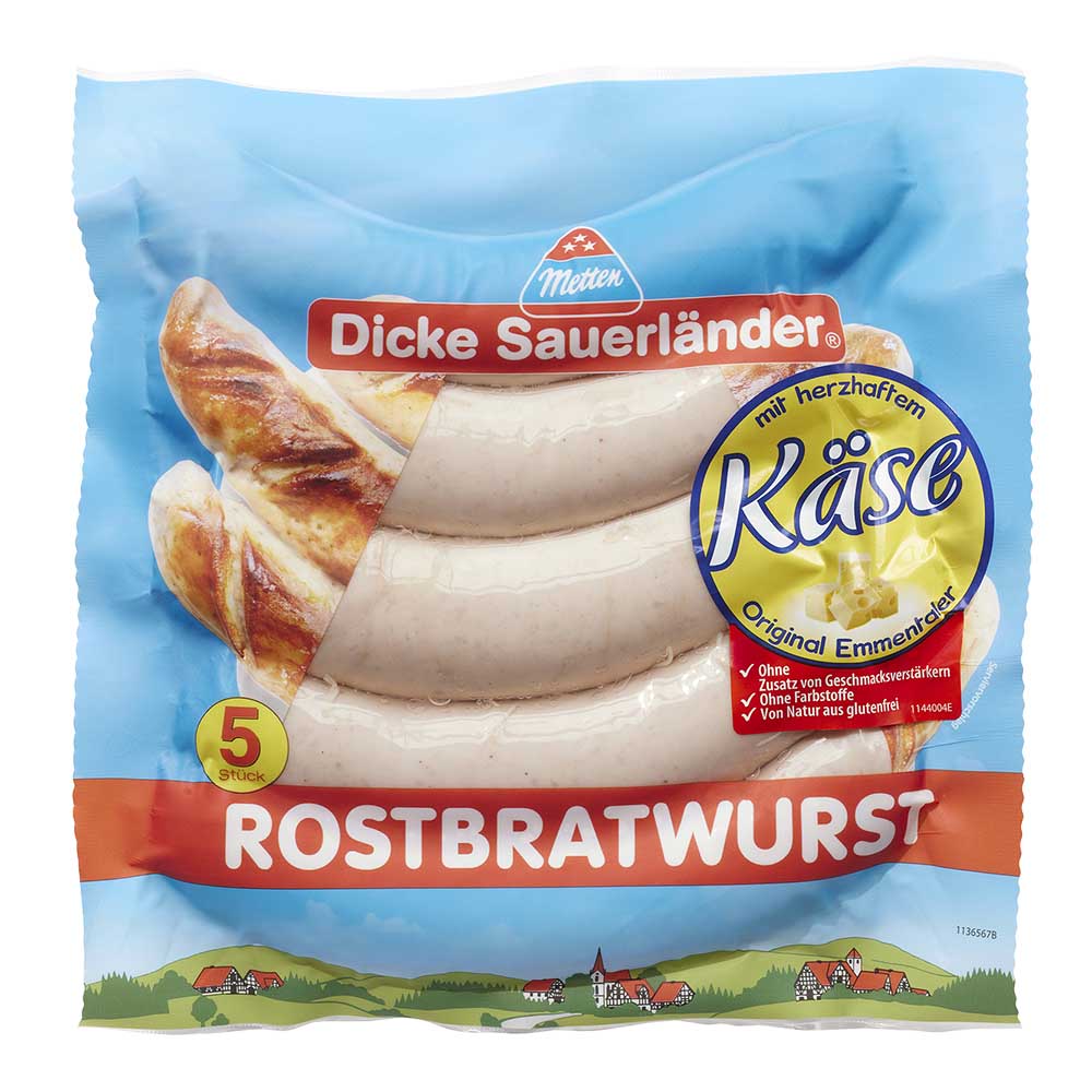 "Dicke Sauerländer" Rostbratwurst Käse von Metten-zoom