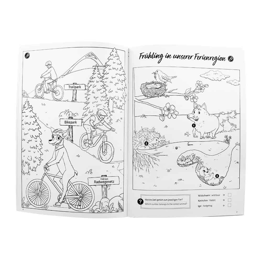 Abenteuer-Malbuch Winterberg Ausmalbild vom Standpunktverlag-zoom