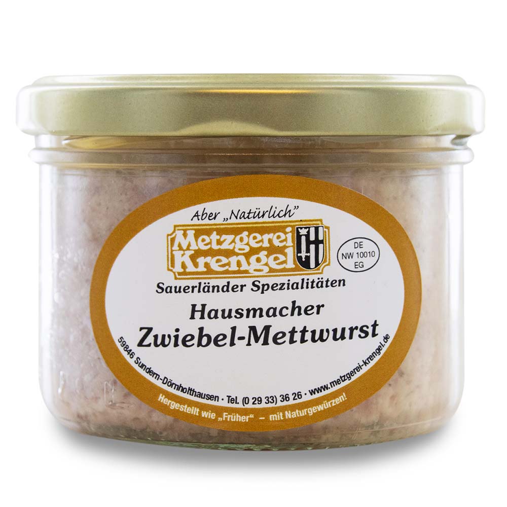 Hausmacher Zwiebel-Mettwurst von der Metzgerei Krengel