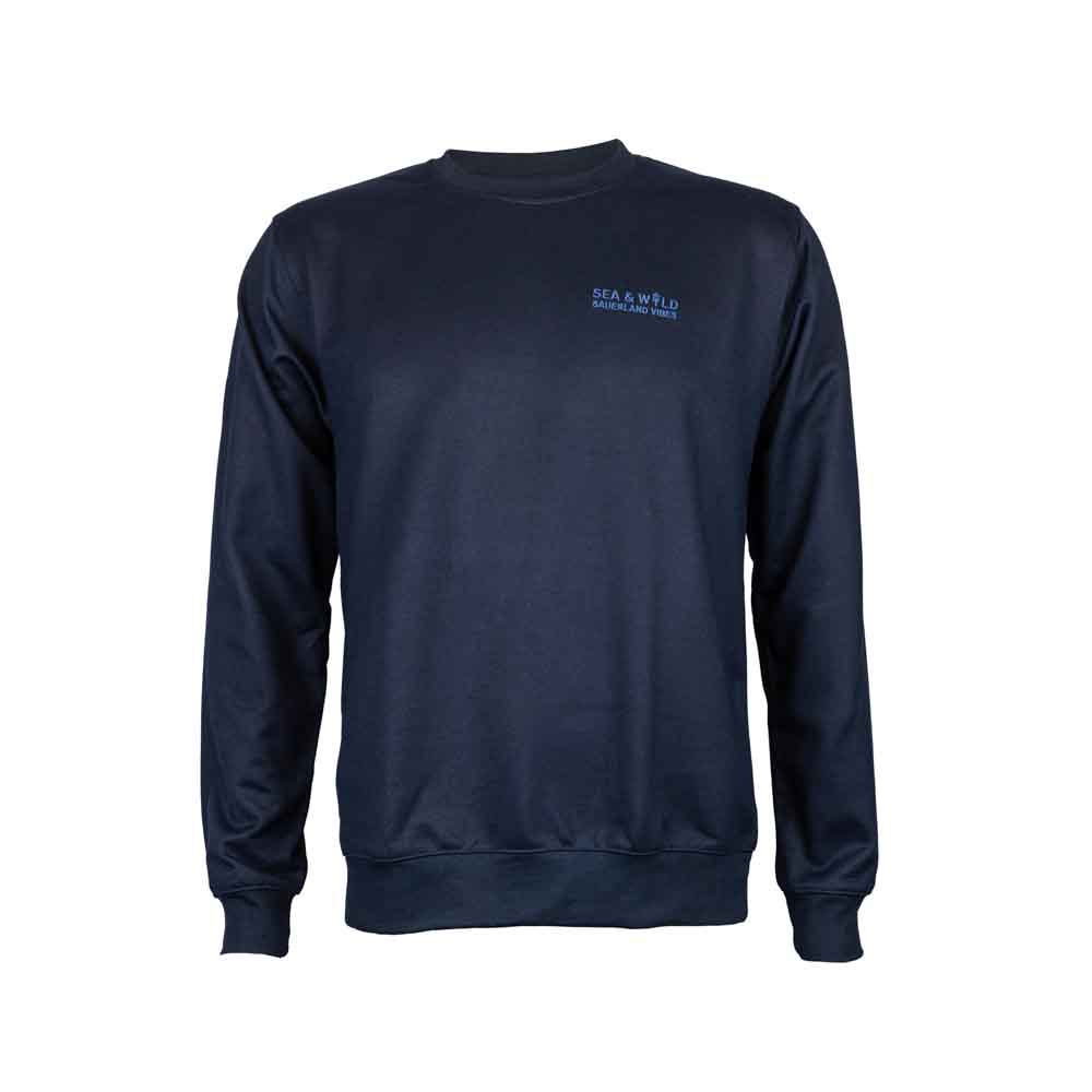 Dunkelblaues Herren Sweatshirt Deluxe von SEA & WILD-zoom