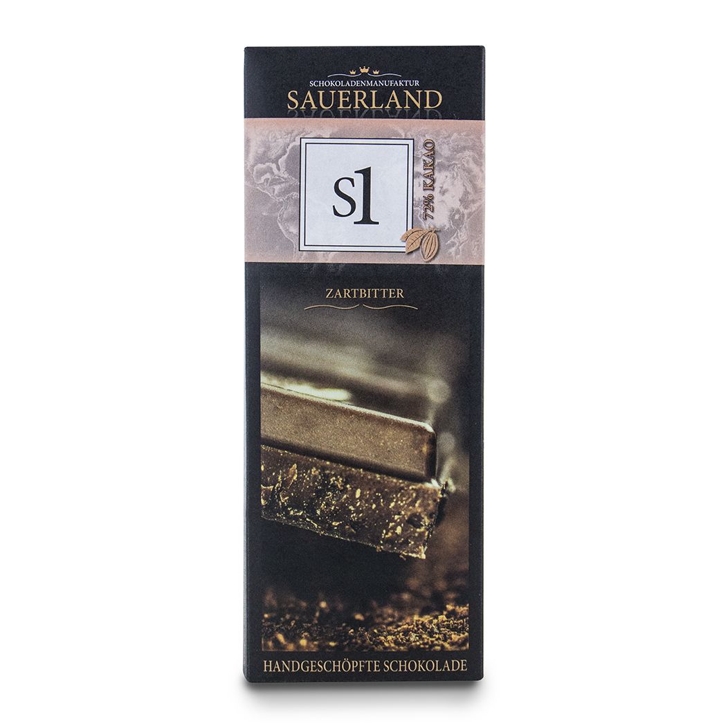 S1 Schokolade Zartbitter in Verpackung