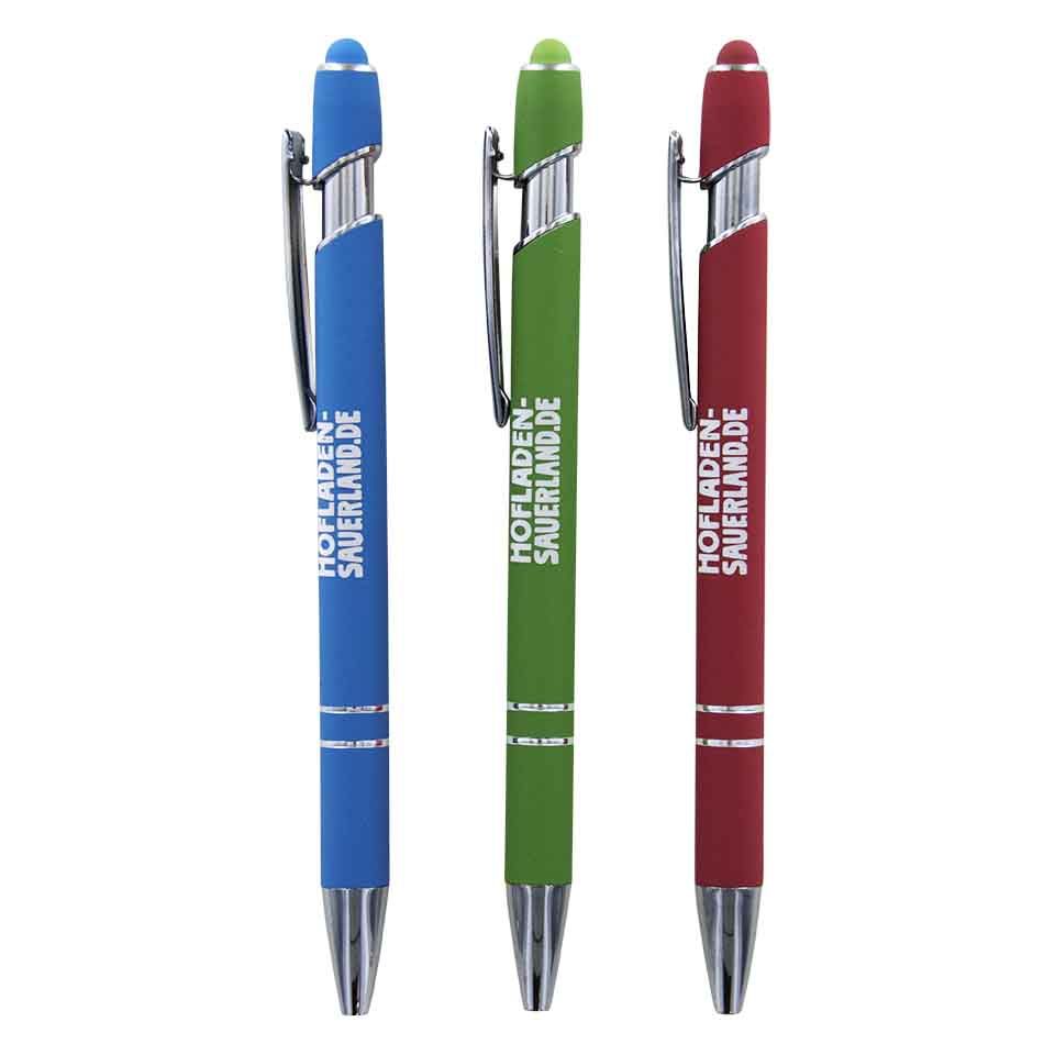 Kugelschreiber verfügbare Farben - hellblau, orange, pink, dunkelblau, grün, rot