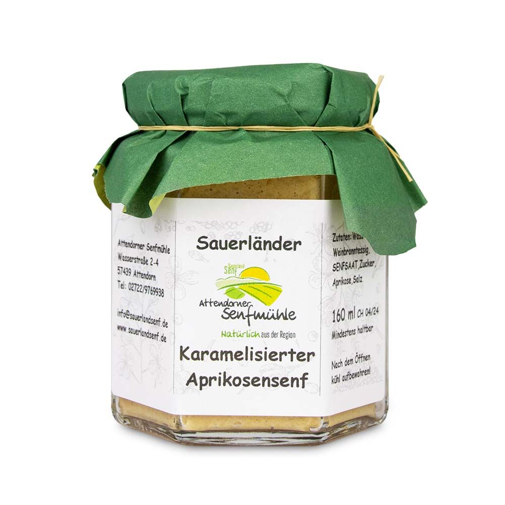 Karamellisierter Aprikosensenf von der Attendorner Senfmühle