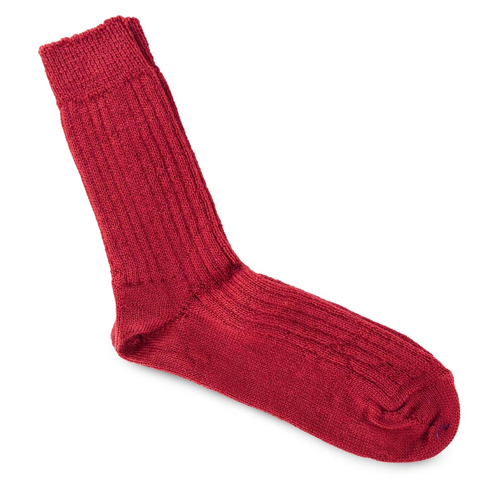 Schafwoll-Socken rot von dem kleinen Altstadt Café-zoom