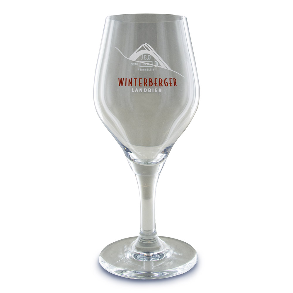 Winterberger Landbier Glas vom Brauhof Hallenberg