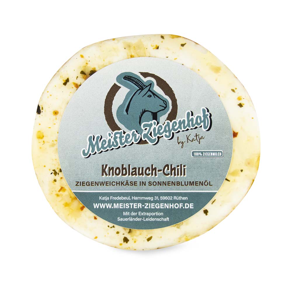 Ziegenweichkäse Knoblauch-Chili vom Meister Ziegenhof-zoom