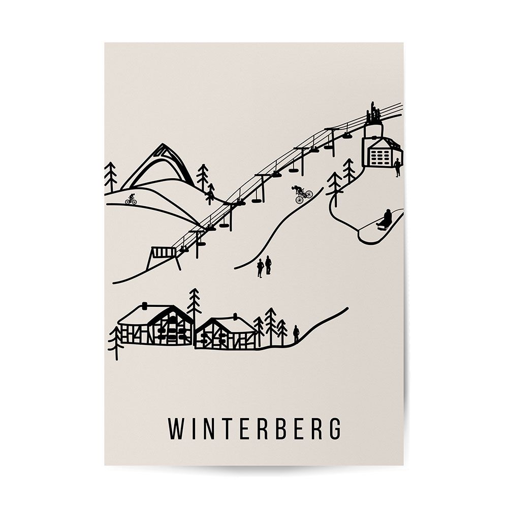Poster "Winterberg" von Hofladen Sauerland im Hochformat