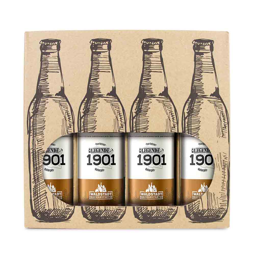 Iserlohner Legende1901 Kellerpils Bier-Box 12 x 0,33l von der Waldstadt Braumanufaktur-zoom